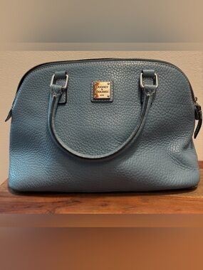 Dooney & Bourke Blue Pebbled Leather Bag
